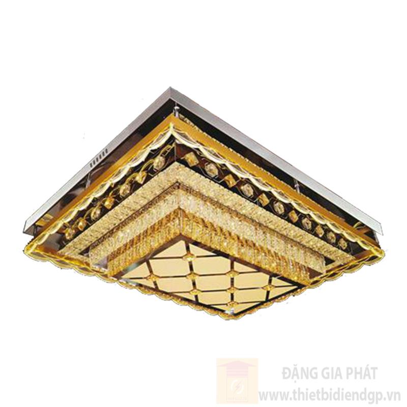 Đèn ốp trần Led vuông L930*W730*H200, 3 chế độ, remote